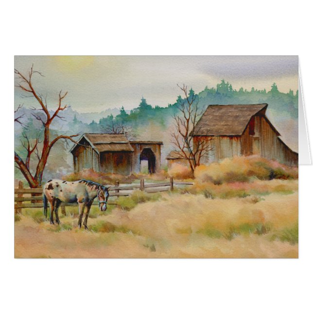 OLD BARN by SHARON SHARPE (Front Horizontal)
