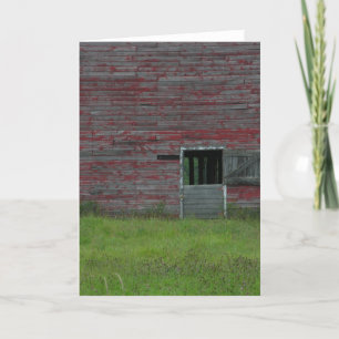 Old barn door. card