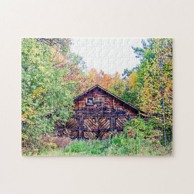 Old Barn in the Fall Jigsaw Puzzle (Horizontal)
