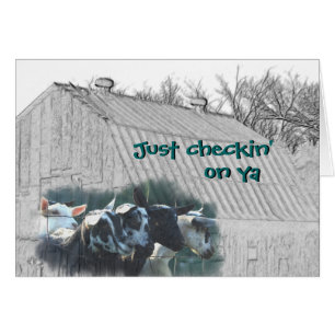 Old Barn & Kid Goats - customise any ocassion