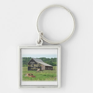 Old Barn Mail Pouch Tobacco Advertising Key Ring