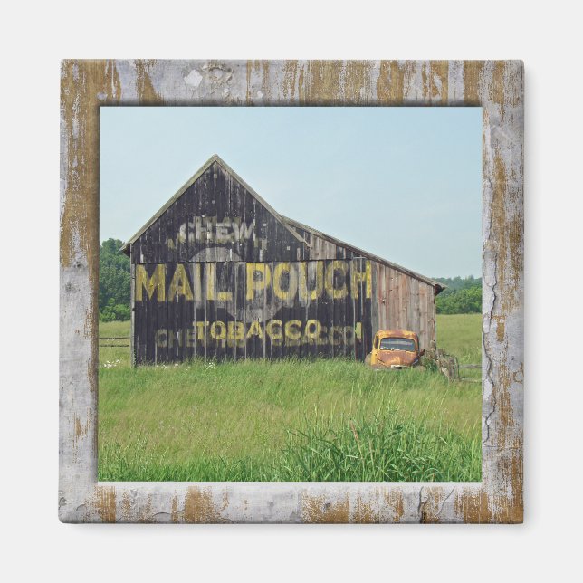 Old Barn Mail Pouch Tobacco Advertising Magnet (Front)