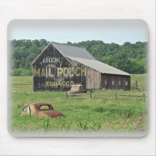 Old Barn Mail Pouch Tobacco Advertising Mouse Mat