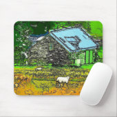 OLD BARN MOUSE MAT (With Mouse)