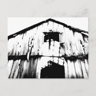 Old barn postcard