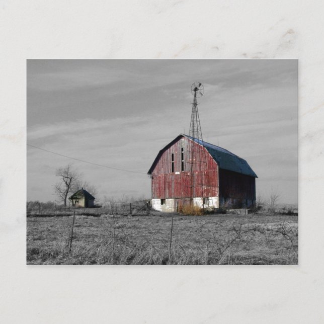 Old Barn Postcard (Front)