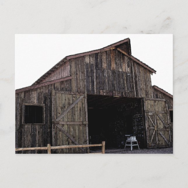 Old Barn Postcard (Front)
