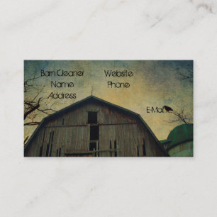 Old Barn Silo And Bird Business Card