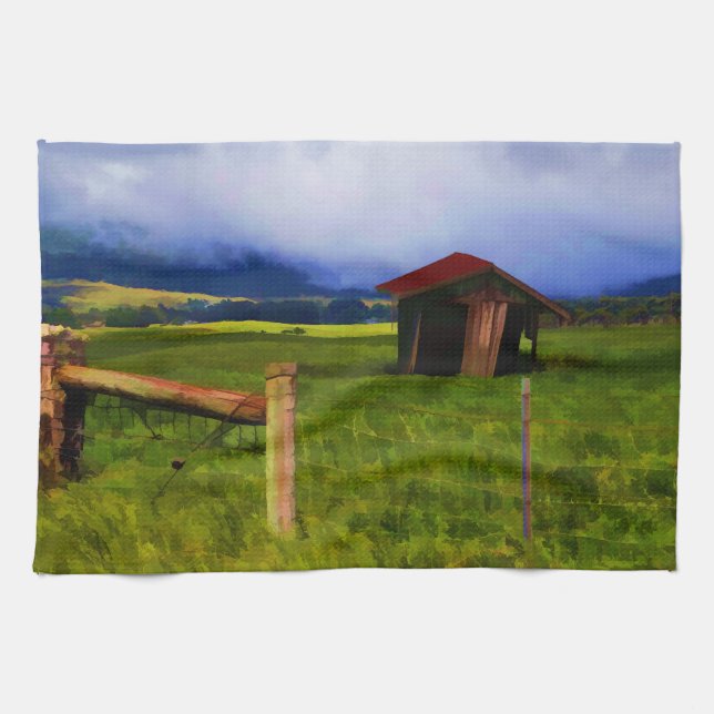 Old Barn Tea Towel (Horizontal)