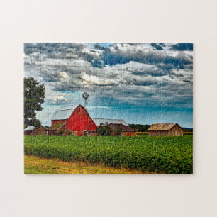 Old Barn Wisconsin. Jigsaw Puzzle