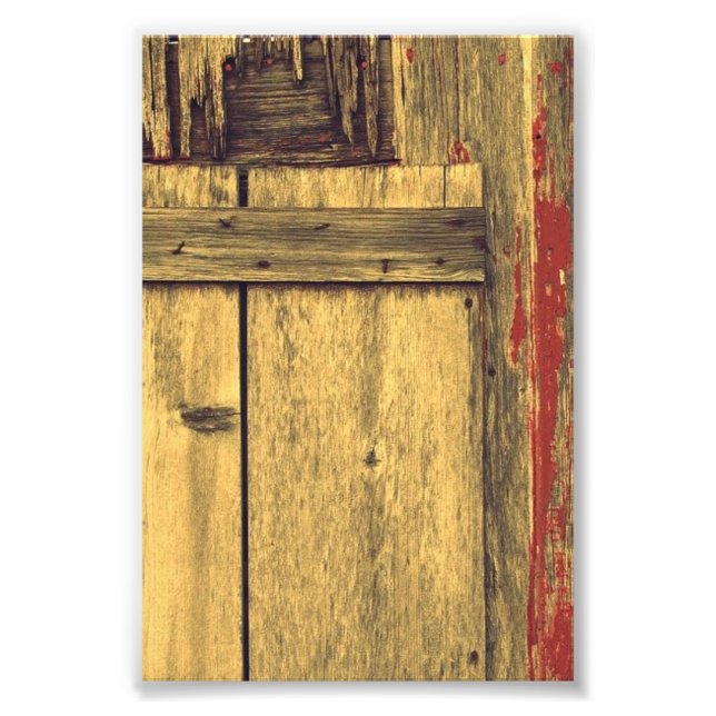 Old Barn Wood Photo Print (Front)