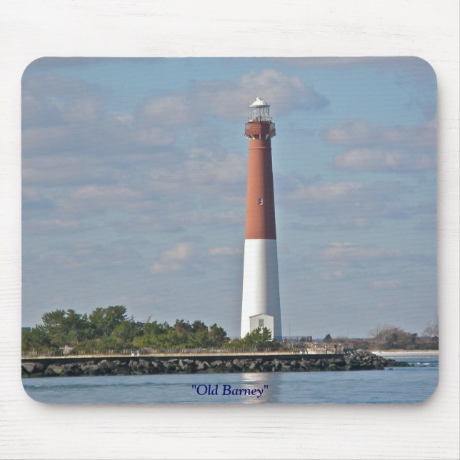 "Old Barney" Barnegat Lighthouse LBI NJ Mouse Mat (Front)