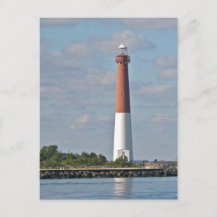 "Old Barney" Barnegat Lighthouse LBI NJ Postcard