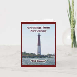 Old Barney LBI NJ Greetings Note Card