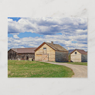 Old Barns Postcard