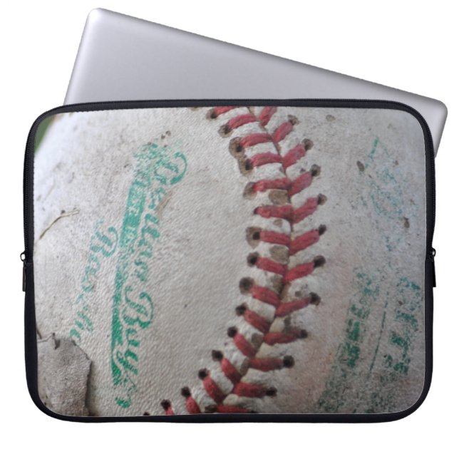 Old Baseball Laptop Sleeve (Front)