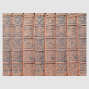 Old Beige Book Library Decoupage Tissue Paper