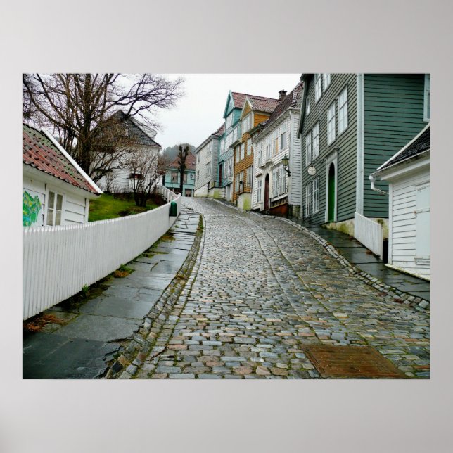 Old Bergen Museum (Norway) Poster (Front)