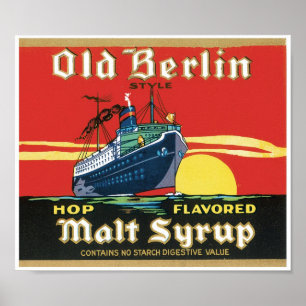 Old Berlin Style Hop Flavoued Malt Syrup Poster