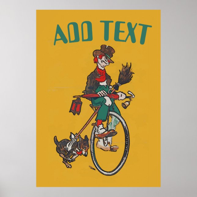 Old Bicycle, add text Poster (Front)