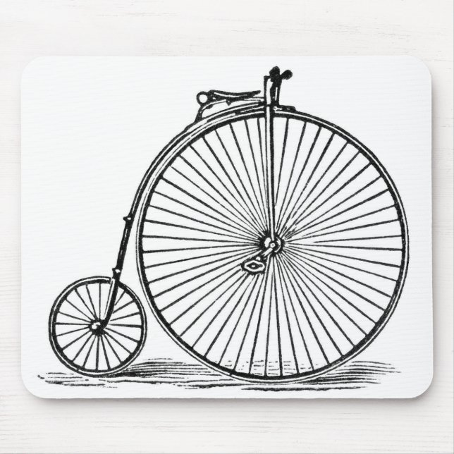 Old_Bicycle_Vintage-Art_Unisex Mouse Mat (Front)