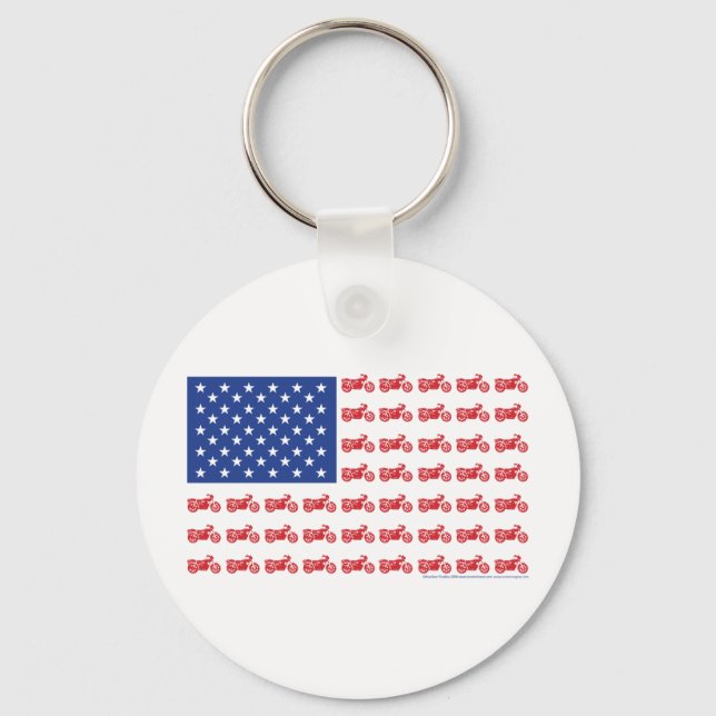 OLD-BIKE-FLAG-2-TEE KEY RING (Front)