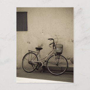 Old bike postcard