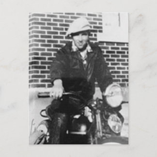 Old Biker Postcard
