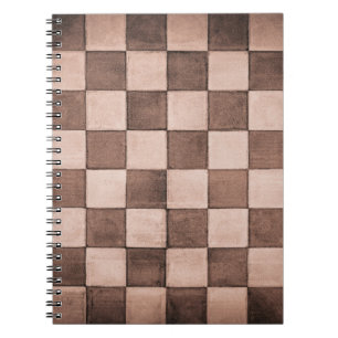 Old black and white tiled stone wall texture backg notebook