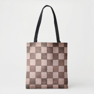 Old black and white tiled stone wall texture backg tote bag