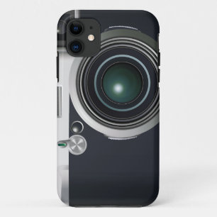 Old black camera iPhone 11 case