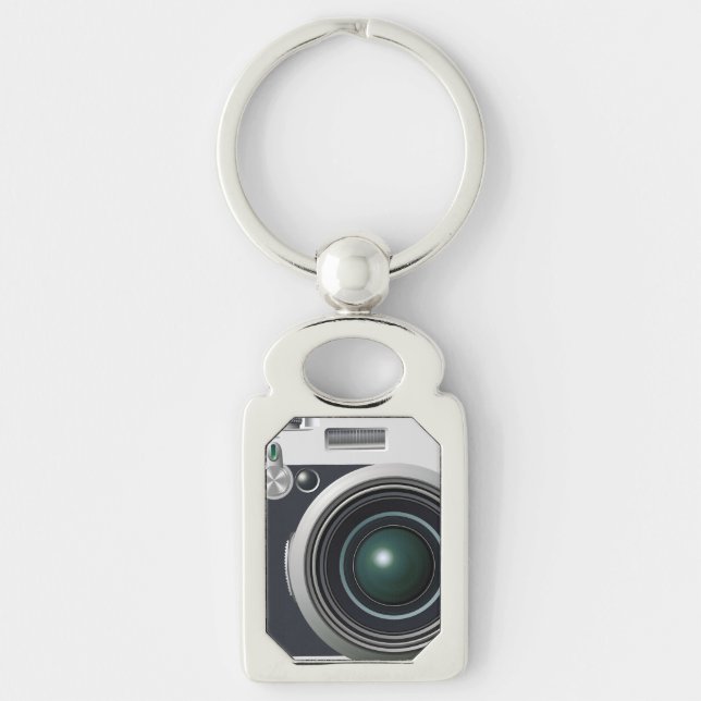 Old black camera key ring (Front)