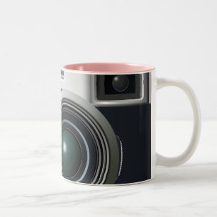 Old black camera Two-Tone coffee mug
