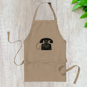 Old Black Phone Apron