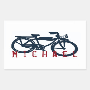 Old blue bike sticker