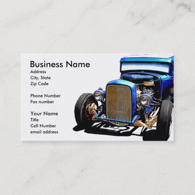 Old Blue II Business Card (Front)