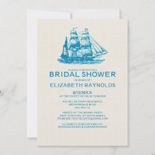 Old Boats Bridal Shower Invitations