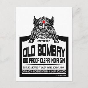 Old Bombay Gin Postcard