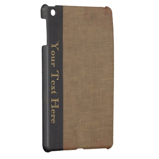 Old book cover, faux leather bound retro look cover for the iPad mini