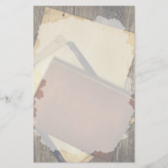 Old Book Covers Stationery (Front)