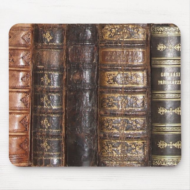 Old Books Mouse Mat (Front)