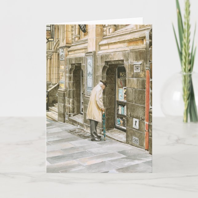 'Old Books' - Thank You Card (Front)