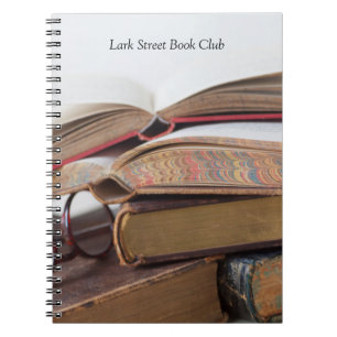 Old books with glasses