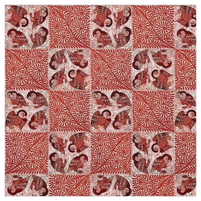 Old Botanical Victorian Design For Textiles Fabric (Swatch)