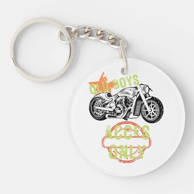 Old Boys Acces Only, Old Boys Gifts Key Ring (Front)