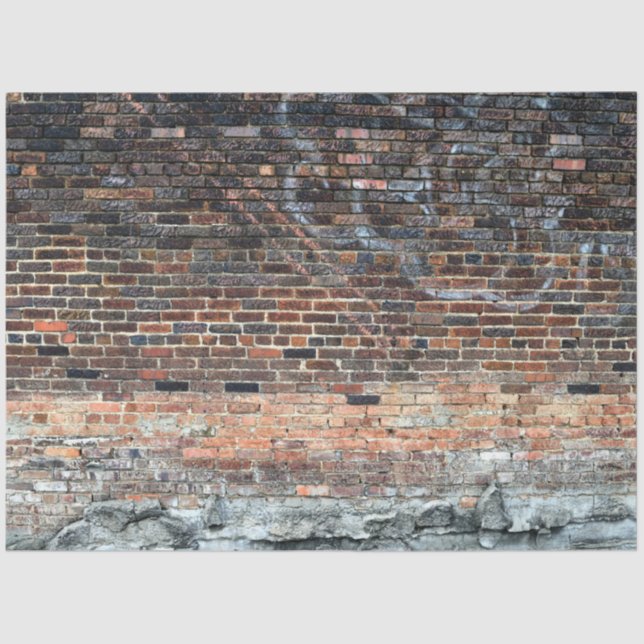 Old Brick Wall Background 20x30 Decoupage Tissue Paper (Front)