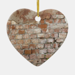 Old Brick Wall Ceramic Tree Decoration