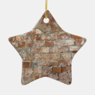 Old Brick Wall Ceramic Tree Decoration