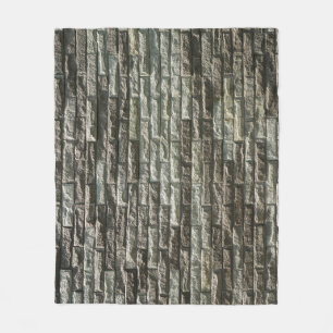 Old Brick Wall: Distressed Texture Fleece Blanket