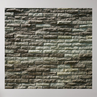 Old Brick Wall: Distressed Texture Poster